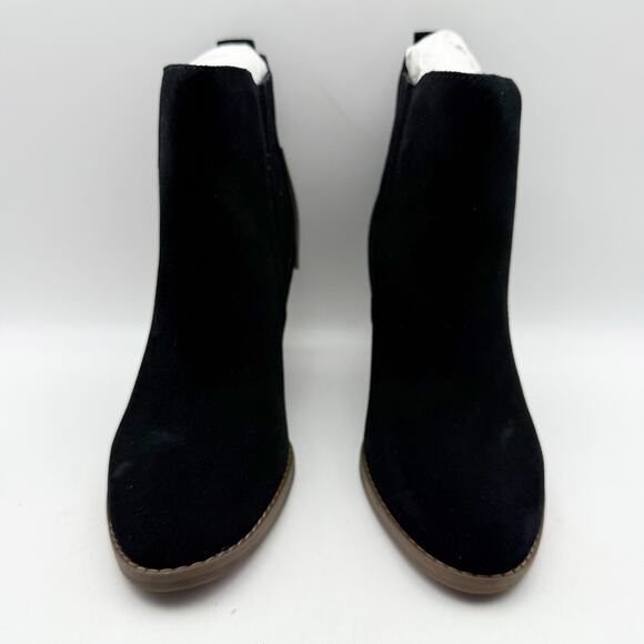 Toms Womens Noa Ankle Boots US 5 EU 35.5 Black Suede Pull On NIB - Picture 6 of 12